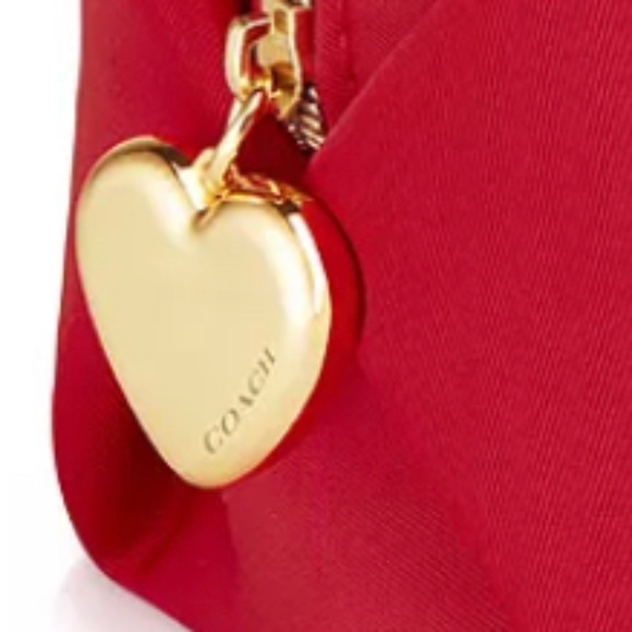 COACH Red Bag Pouch Zipper NEW TAGS SEALED - Picture 8 of 8